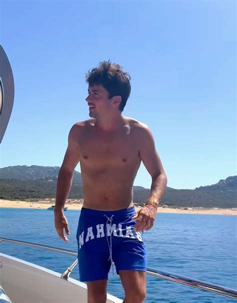 Charles Leclerc Shirtless And Bulge Moments